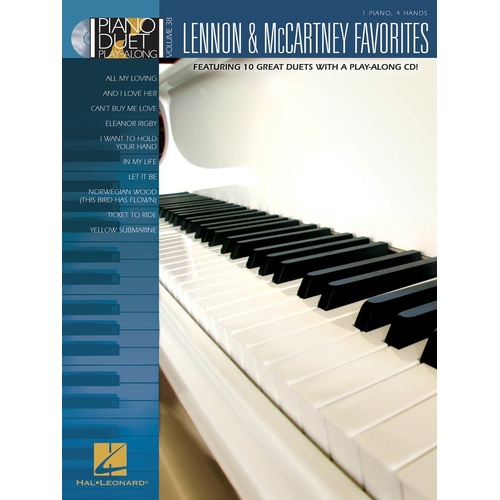 Lennon Mccartney Favorites Piano Duet Play Along (Softcover Book/CD)