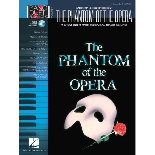 Phantom of the Opera Piano Duet Play-Along Book/CD by Hal Leonard