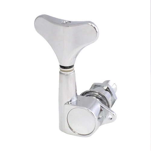 Van Gent Bass Machines 4/L Enclosed Singles - Chrome, 90° Screw Mount, Gear Ratio 1:15, Made in Netherlands