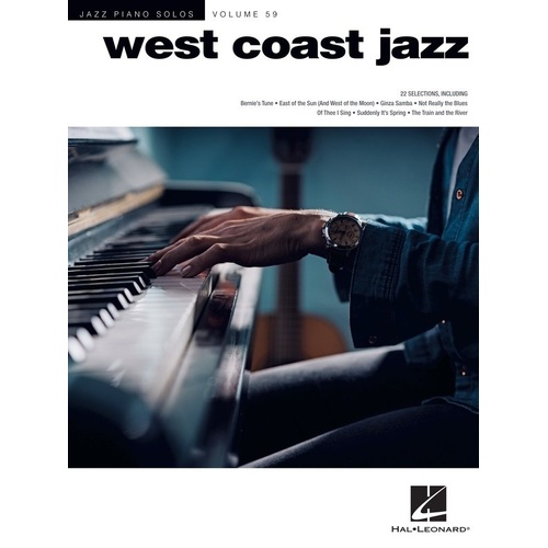West Coast Jazz Piano Solos V59 JPS by Hal Leonard - 22 Arrangements for Piano Solo, 96 Pages