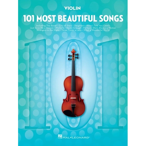 101 Most Beautiful Songs for Violin - Hal Leonard - 122 Pages - Instrumental Folios