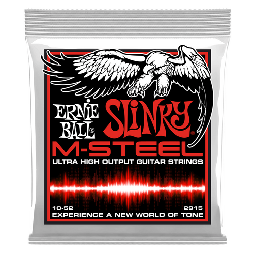 Ernie Ball M-Steel Skinny Top Heavy Bottom Electric Guitar Strings (10-52)