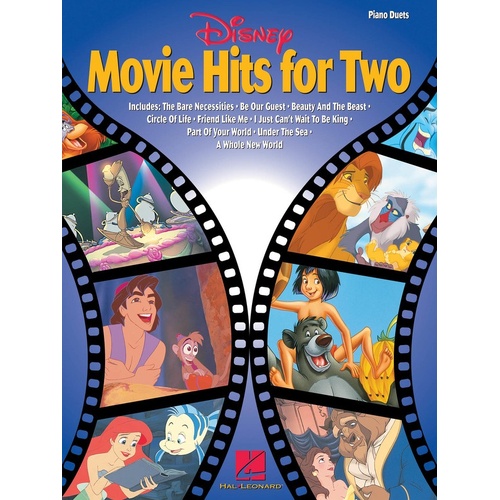 Disney Movie Hits For Two Pianos (Softcover Book)