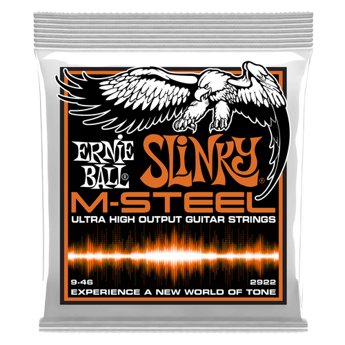 Ernie Ball Hybrid Slinky M-Steel Electric Guitar Strings, 9-46 Gauge