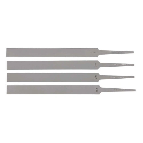 Saddle File Set 0.4 0.6 0.8 1mm Violin Precision Double Sided Files in Pouch