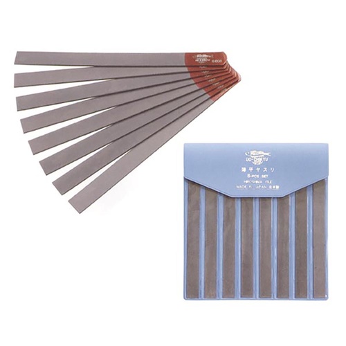 Nut Files Set of 8 Double Sided Stainless Steel for Guitar 0.010 to 0.056 Made in Japan