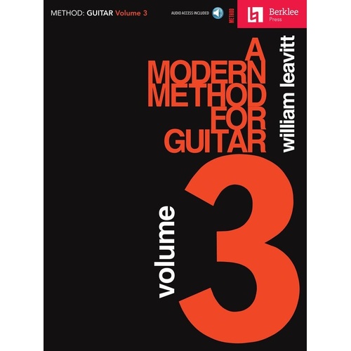 A Modern Method for Guitar Vol. 3 BK/OLA