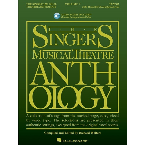 Singers Musical Theatre Anth V7 Tenor Book/Online Audio
