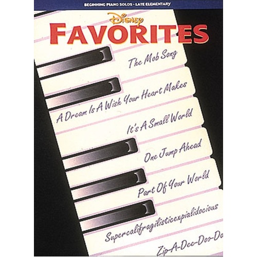 Disney Favorites Beginning Piano Solos (Softcover Book)