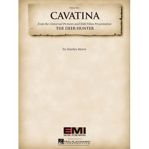 Cavatina Piano Solo Sheet Music from The Deer Hunter - Hal Leonard, 8 Pages