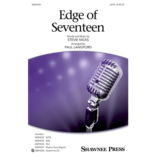 Edge Of Seventeen SATB