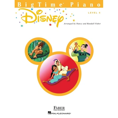 BigTime Piano Disney for Level 4 Pianists by Faber Piano Adventures, 48 pages of contemporary and classic Disney songs.