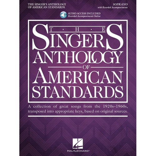 Singer's Anthology of American Standards Soprano Book