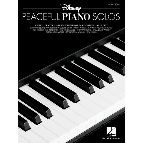 Disney Peaceful Piano Solos for Piano - 34 Gentle Arrangements of Favorites - Hal Leonard - 98 Pages