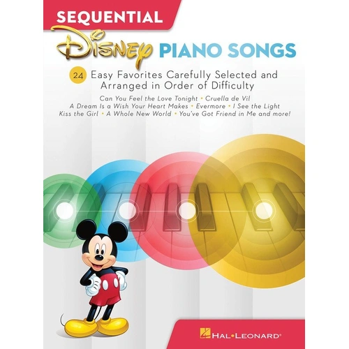 Sequential Disney Piano Songs Easy Piano Songbook