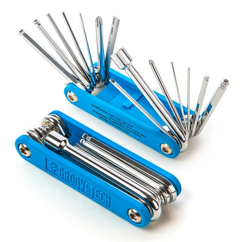 GrooveTech Guitar/Bass Multi-Tool - 14-in-1 Pro-Grade Tools with Hex Wrenches, Nut Driver, Screwdrivers, and Ruler for Maintenance