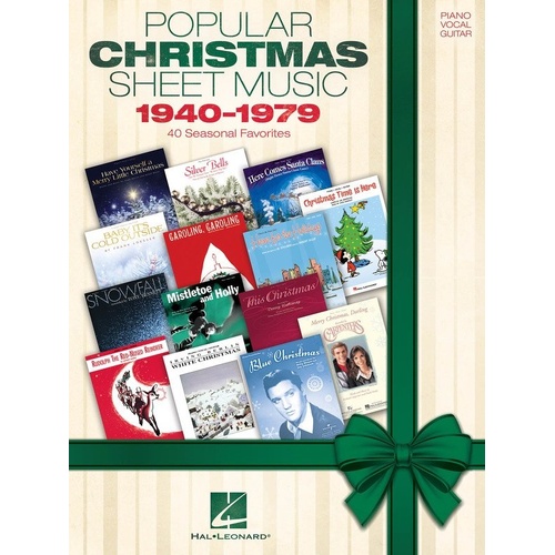 Popular Christmas Sheet Music 1940-1979 for Piano, Voice & Guitar
