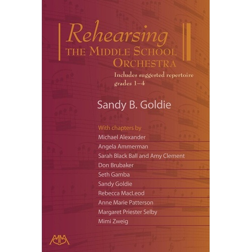 Rehearsing the Middle School Orchestra by Meredith Music - 144 Pages, Orchestra Resource