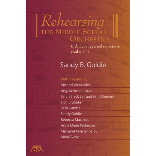 Rehearsing the Middle School Orchestra by Meredith Music - 144 Pages, Orchestra Resource