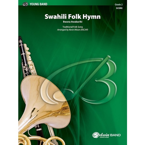 Swahili Folk Hymn Bwana Awabariki Concert Band Sheet Music Grade 2 Score