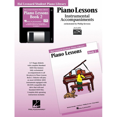 Piano Lessons Book 2 General MIDI Disk by Hal Leonard