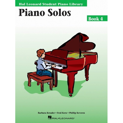 Piano Solos Book 4 by Hal Leonard - 32 Pages, Original Compositions, CD Accompaniments Available