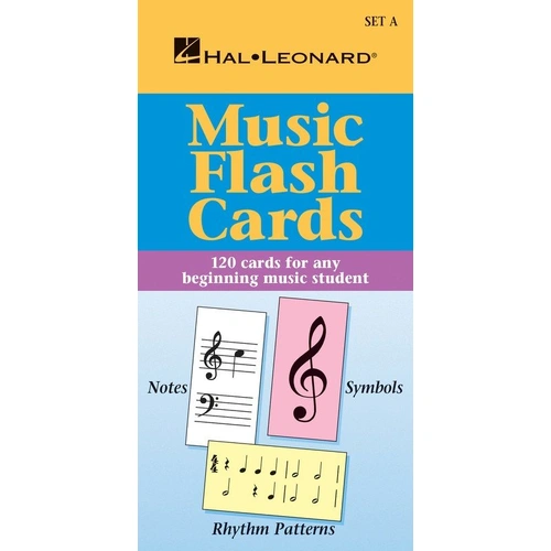 HLSPL Music Flash Cards Set A - Levels 1 & 2, 120 Color-Coded Cards for Piano