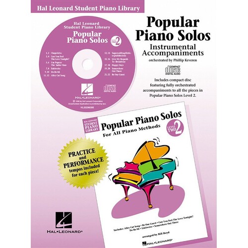 HLSPL Popular Piano Solos 2 CD (CD Only)