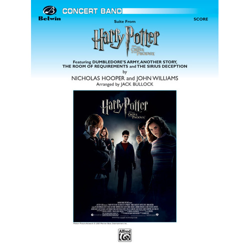 Harry Potter & Order of the Phoenix Concert Band Sheet Music Gr 3