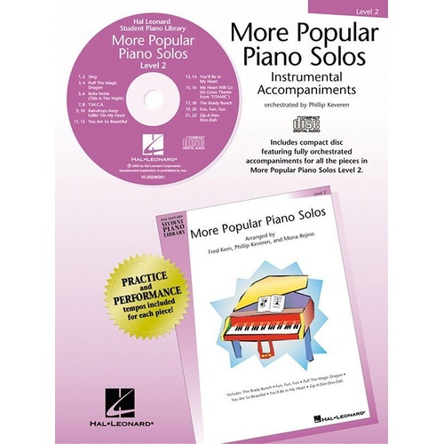 More Popular Piano Solos Level 2 CD