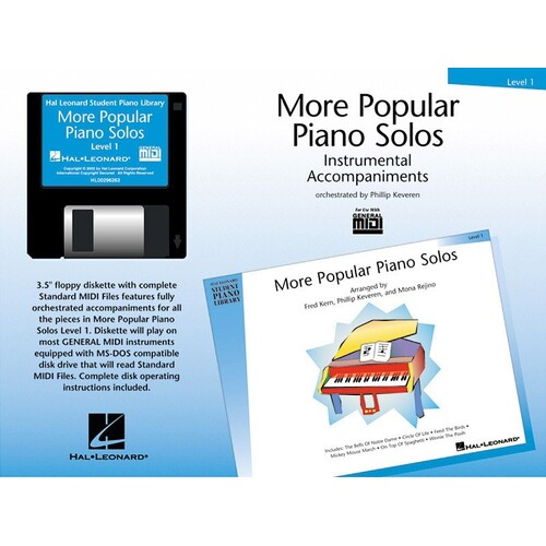 HLSPL More Popular Piano Solos 1 Midi (MIDI Disk Only)