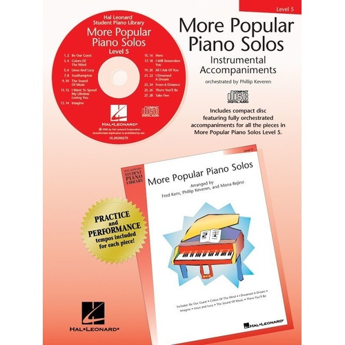 More Popular Piano Solos - Level 5 - CD