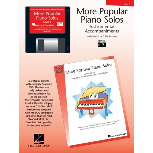 HLSPL More Popular Piano Solos 5 Midi (MIDI Disk Only)