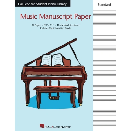 HLSPL Standard Manuscript Paper 32 Pages 10 Staves