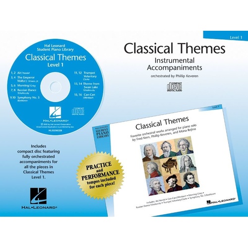 Classical Themes Level 1 CD - Hal Leonard Student Piano Library