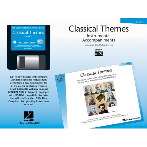 HLSPL Classical Themes 1 Midi (MIDI Disk Only)
