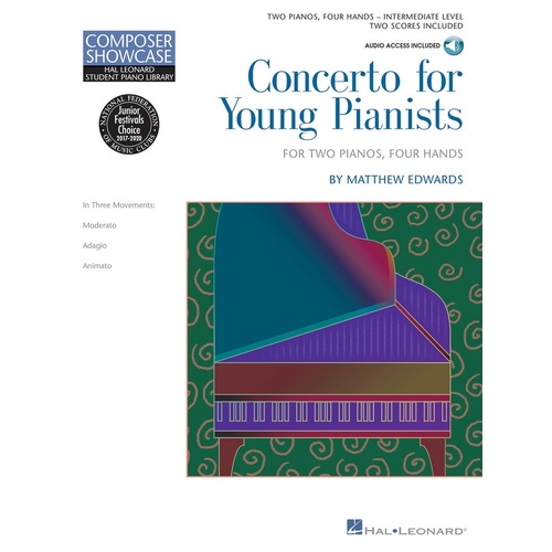 HLSPL Concerto For Young Pianists Intermed (Softcover Book/CD)