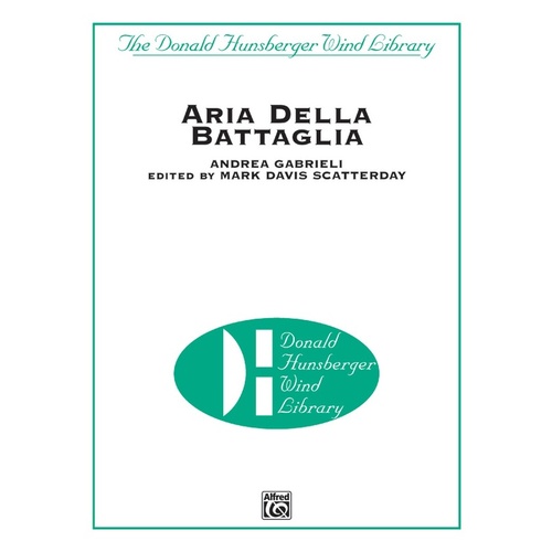 Aria Della Bataglia CB Grade 5 Conductor Score
