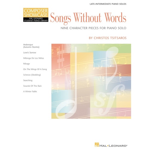 HLSPL Songs Without Words 9 Character Pces Ps (Softcover Book)