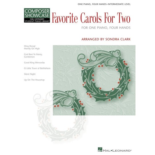 HLSPL Favorite Carols For Two Piano Duet Intermediate (Softcover Book)