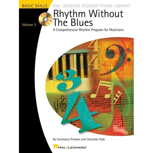 Rhythm Without the Blues Volume 3 BK/CD - Hal Leonard, 48 Pages, Piano