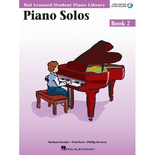 Piano Solos Book 2 with Online Audio by Hal Leonard, 32 Pages, Original Compositions, Includes CD for Practice and Performance Tempo
