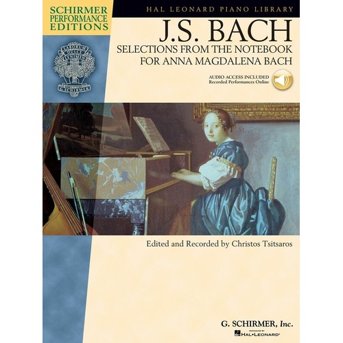 Bach - Selections from Anna Magdalena Notebook, Schirmer Performance Editions, Piano, 32 Pages