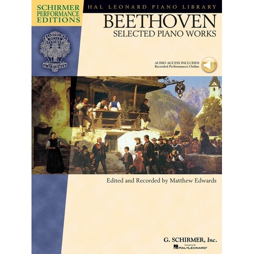 Beethoven Selected Piano Works - Schirmer Performance Editions BK/CD