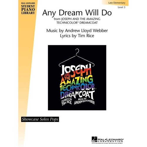 HLSPL Any Dream Will Do Showcase Solo Ps Lvl3 (Sheet Music)
