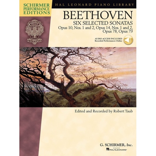 Beethoven - Six Selected Sonatas Piano Solo Schirmer Performance Editions