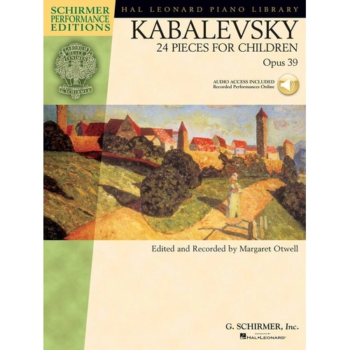 Kabalevsky - 24 Pieces for Children Op. 39 BK/OLA, Piano Solo, 40 Pages, Schirmer Performance Editions, Includes Online Audio Access Code