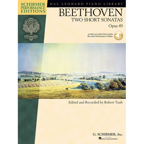 Two Short Sonatas Op. 49 by Beethoven - Schirmer Performance Editions for Piano Solo