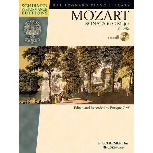 Mozart - Sonata in C Major K 545, Piano Solo Edition by G. Schirmer, 24 Pages, Schirmer Performance Editions