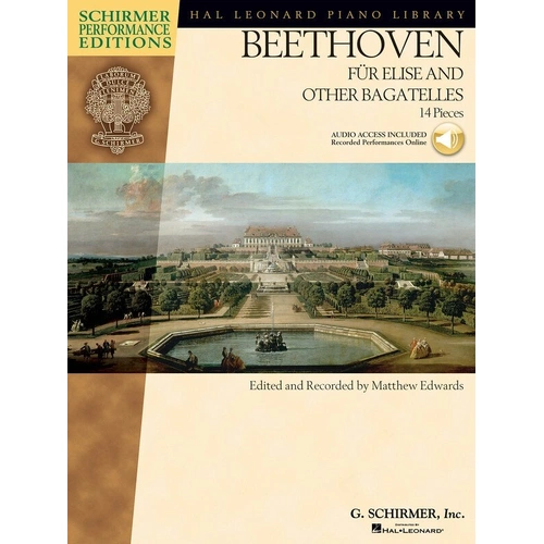 Beethoven - Fur Elise and Other Bagatelles, Schirmer Performance Editions, Piano, 56 Pages